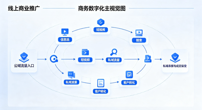 崇信县线上商业推广怎么做？全域流量闭环搭建与低成本转化实战指南